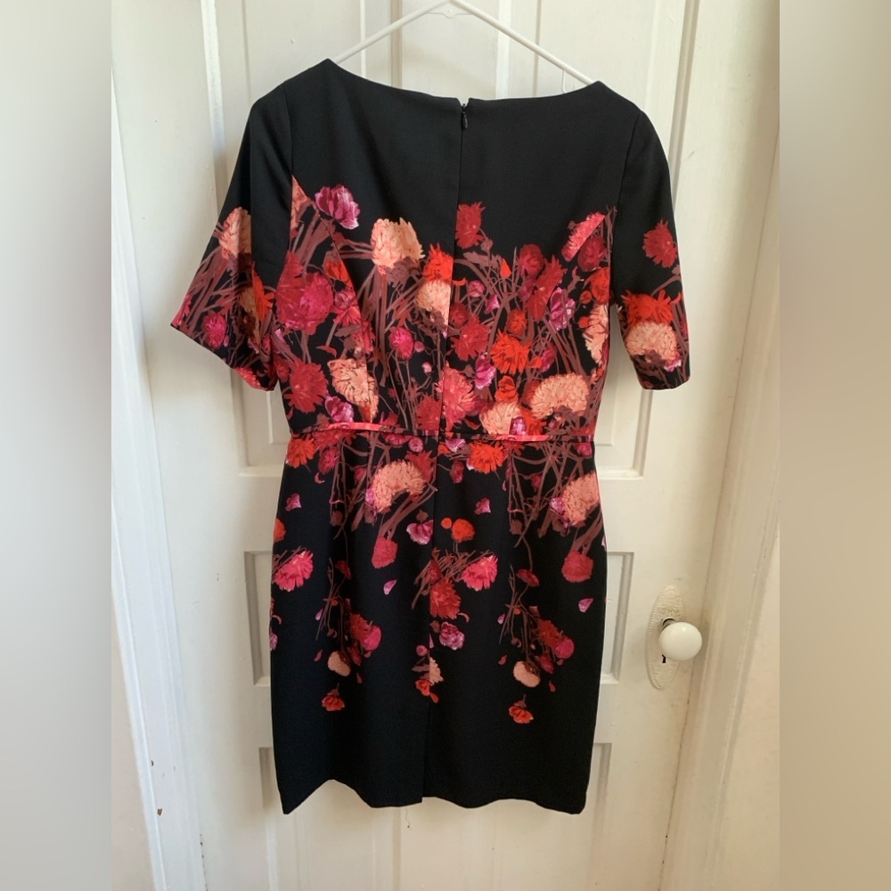 Adrianna Papell Floral Sheath Dress Size 6 - Picture 2 of 4